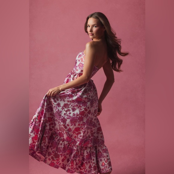 MAC DUGGAL
Strapless Brocade Midi Dress Anthropologie - Picture 17 of 17